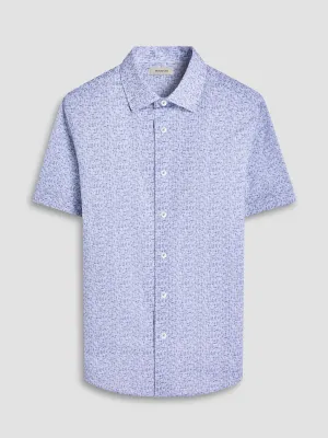 QuickDry Construction Bugatchi Miles Cocktails OoohCotton Short-Sleeve Shirt - Mint
