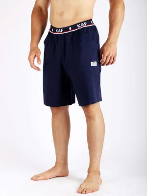 MeshVentilation Smile Glow ANTAKHA-Pro Cotton Home Shorts - Navy Blue