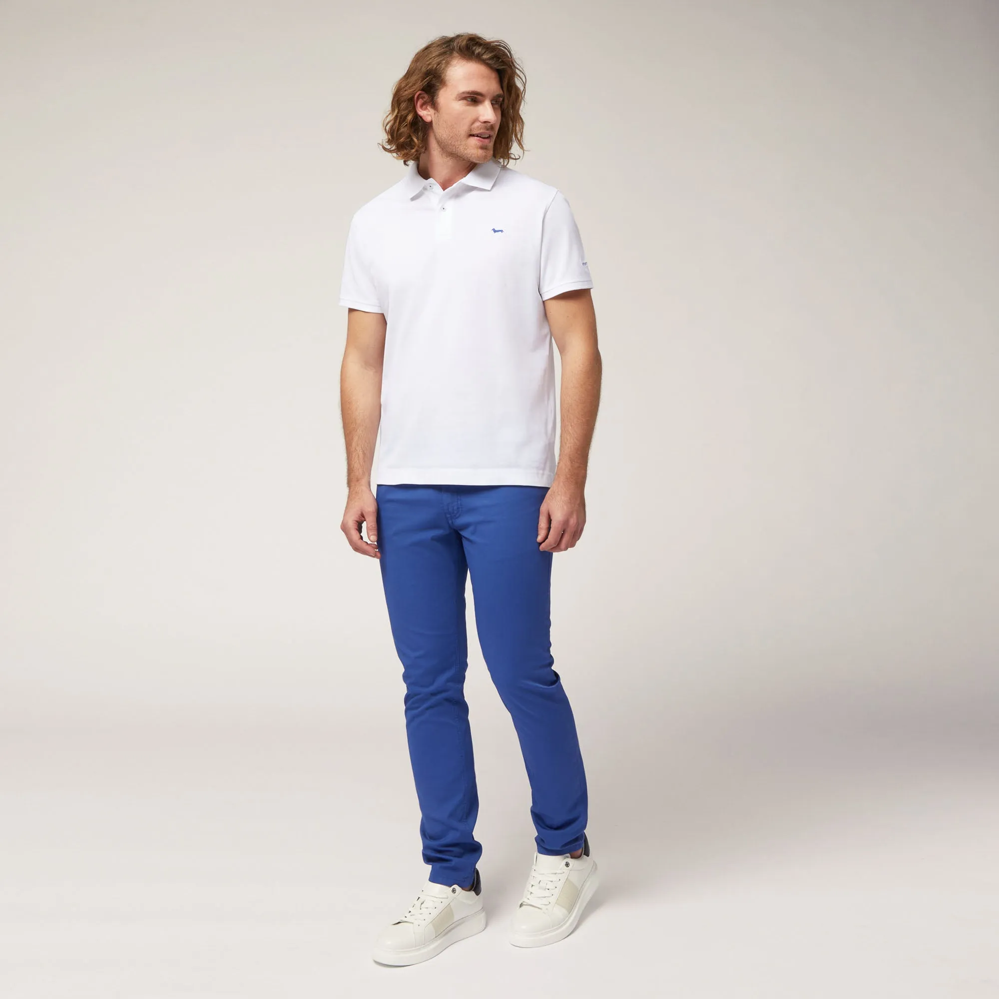 Harmont & Blaine Basic Polo - White NoIrritationSeams Net Fit