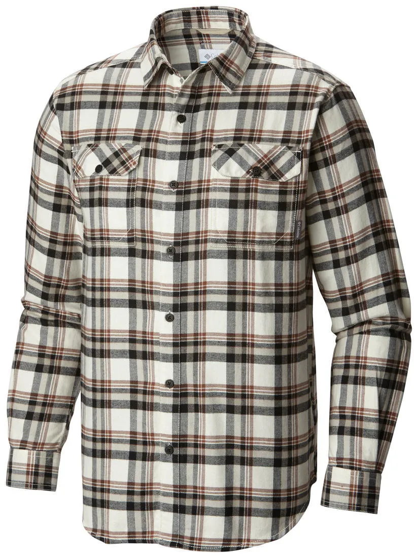 Columbia Men White Flare Gun Flannel III Long Sleeve Shirt ZeroWaste Production