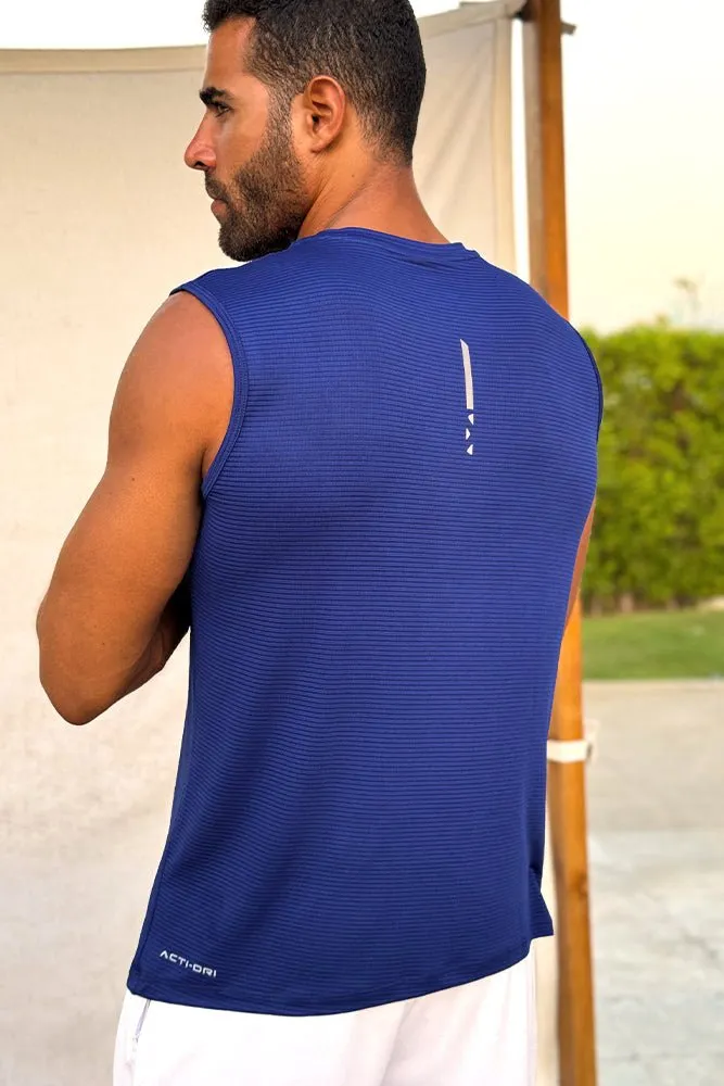 Casual Design Night Charm Sleeveless Nimble Tee Bellwether Blue