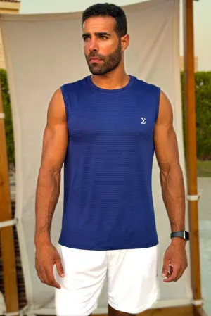 Club Mode EcoFriendly Material Sleeveless Nimble Tee Bellwether Blue
