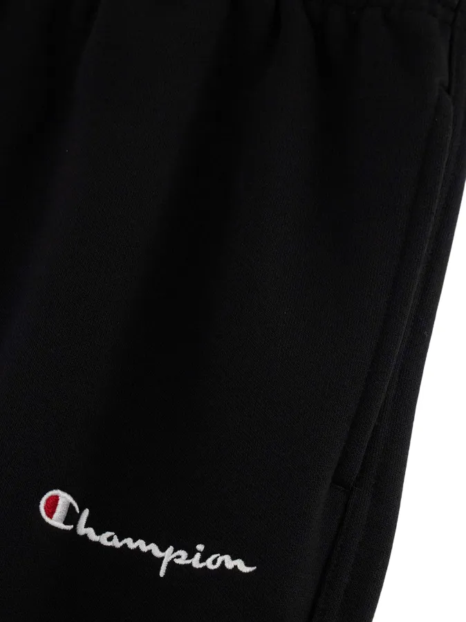 Training Performance Fit Champion pantalone sportivo da uomo con orlo diritto 220294 KK001 nero