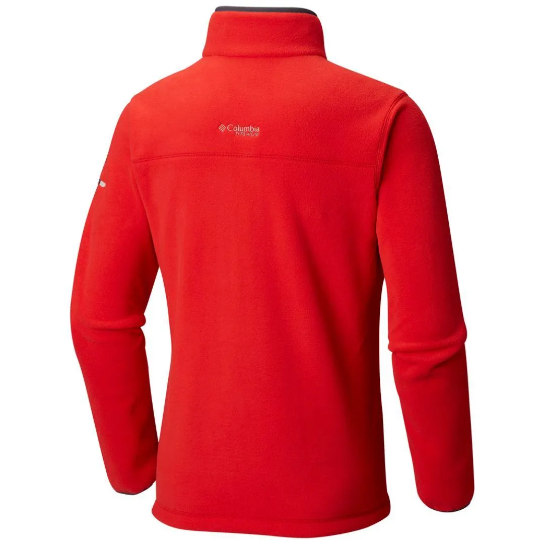 Layered Comfort Columbia Men Pink Titan Pass 2.0 Fleece Jacket