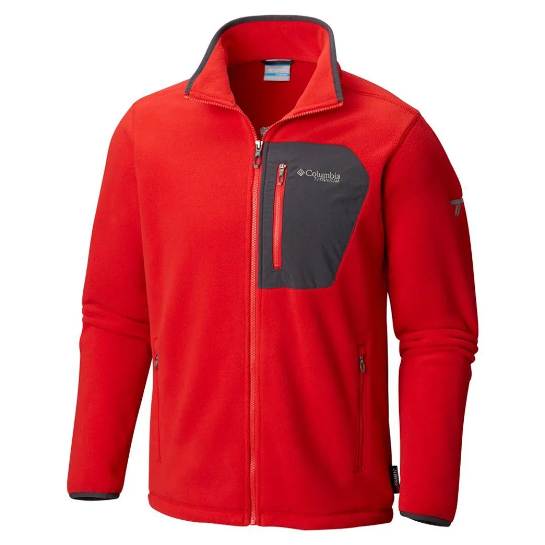 All Weather Gear Trendy Look Columbia Men Pink Titan Pass 2.0 Fleece Jacket
