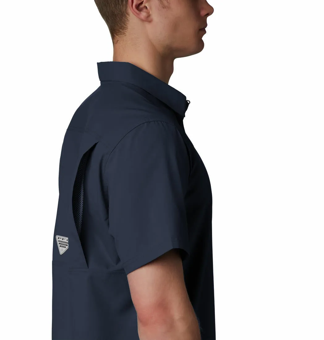 Bold Fashion Columbia Men Blue Slack Tide Camp Shirt (Sun Protection)