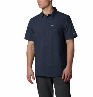All-Weather Wear Columbia Men Blue Slack Tide Camp Shirt (Sun Protection)
