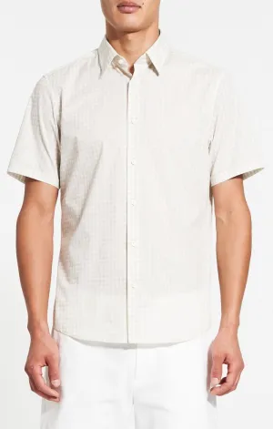 Vintage Soul Theory Irving Short Sleeve Shirt- Sand/Multi