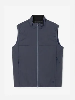 M CREEK WIND VEST Navy Biodegradable Packaging Sporty