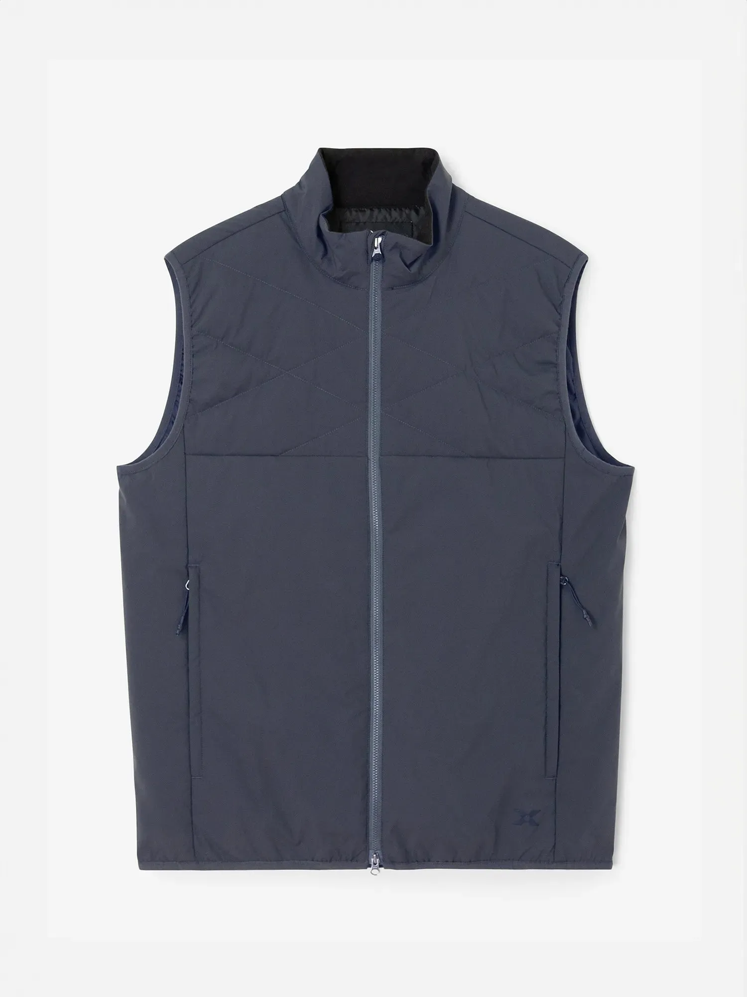 M CREEK WIND VEST Navy Biodegradable Packaging Sporty