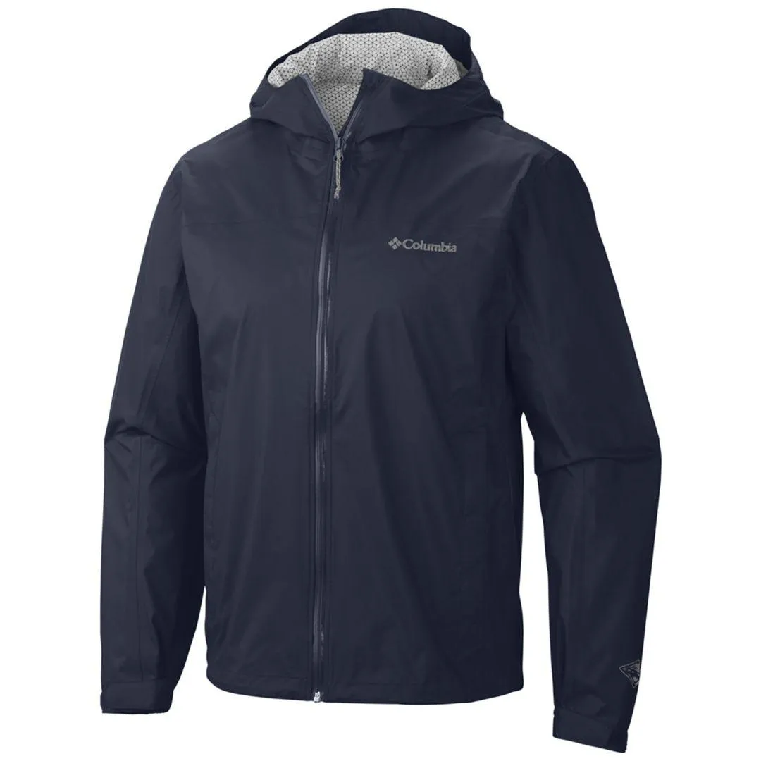 Minimize AntiPilling Surface Finish Columbia Men Blue EvaPOURation Jacket Waterproof