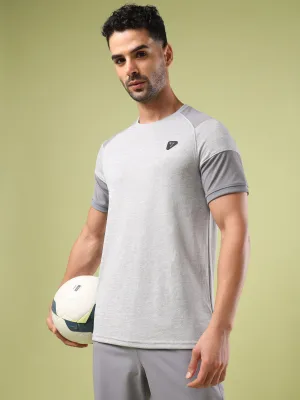 Men Solid Slim Fit Crew Neck T-shirt with DOUBLE COOL ComfortOptimizedConstruction