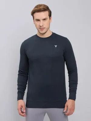 Anti Pilling Finish Men Solid Slim Fit Crew Neck T-shirt with ELASTO PLUS