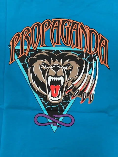 Modern Style Trend Sleeveless Propaganda T-shirt Grizzly 117 59 turchese