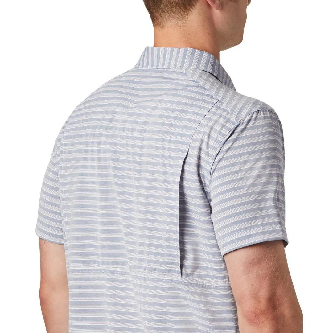 Practical Leggings Columbia Men Blue Twisted Creek II Short Sleeve Shirt (Sun Protection)