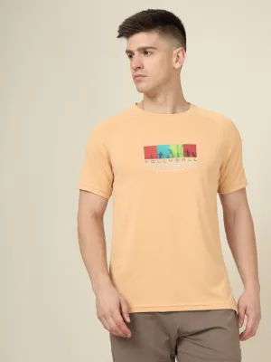 Minimal Comfort Wear Perfect Style Men Graphic Printed Slim Fit Crew Neck T-shirt with TECHNO COOL 
