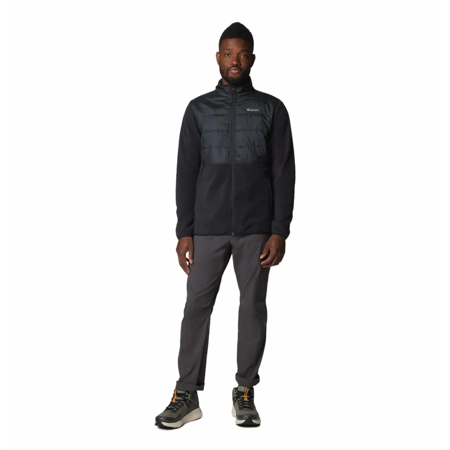Columbia Men Black Basin Butte Full Zip Fleece II Outdoorsy Look
