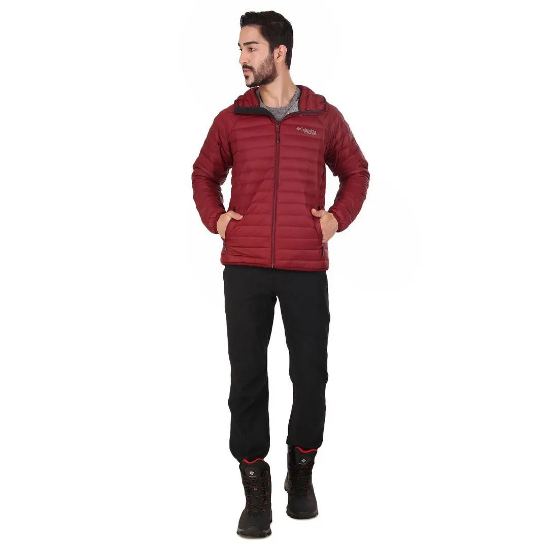 Nail-clipper Columbia Men Red Alpha Trail Down Hooded Jacket