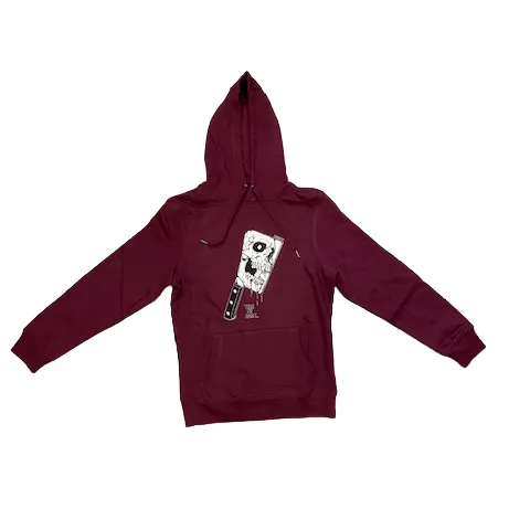 Cozy clothing C1RCA felpa da uomo con cappuccio Tear me Apart Hood MHO152 bordeaux