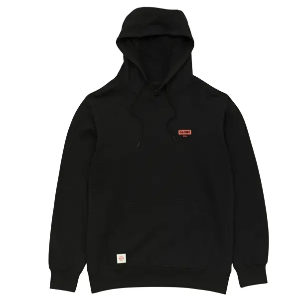 Globe felpa con cappuccio da uomo Living Low Velocity Hoddie GB02243002BLK nero Minimal Staple