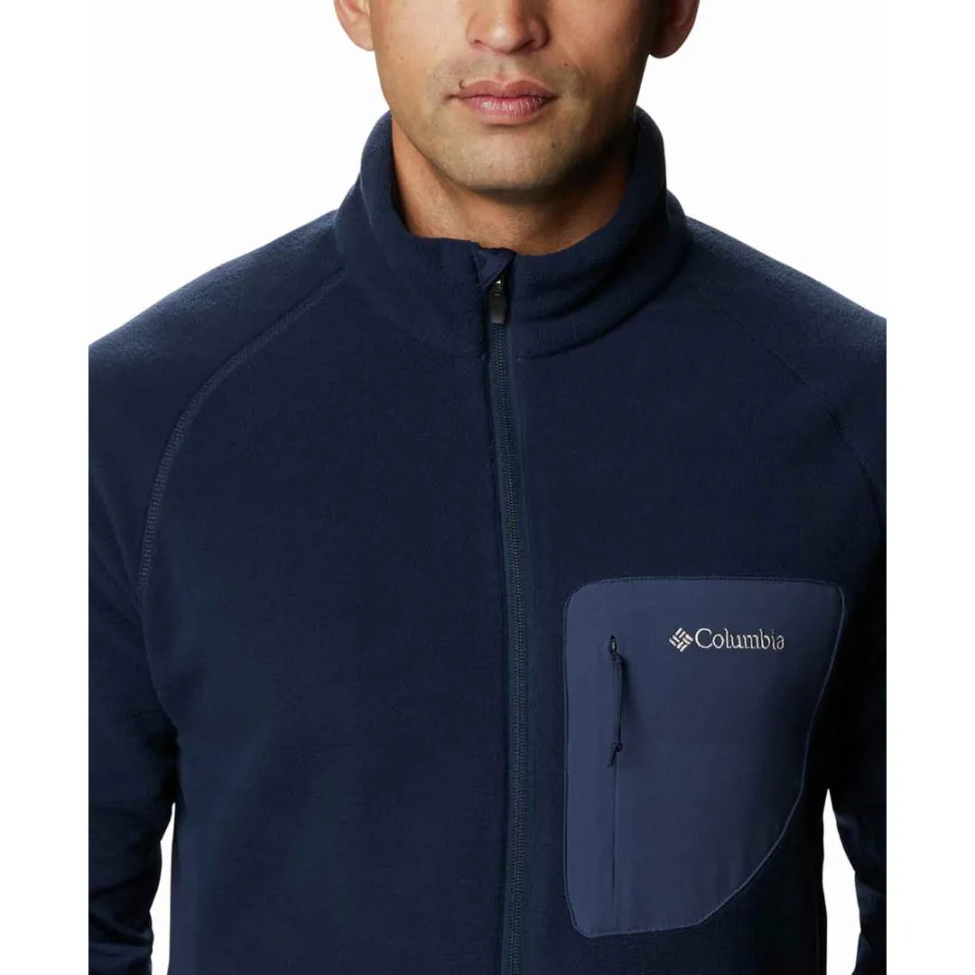 Stay Ready Clean Fit Columbia Men Blue M Polar Powder Full Zip