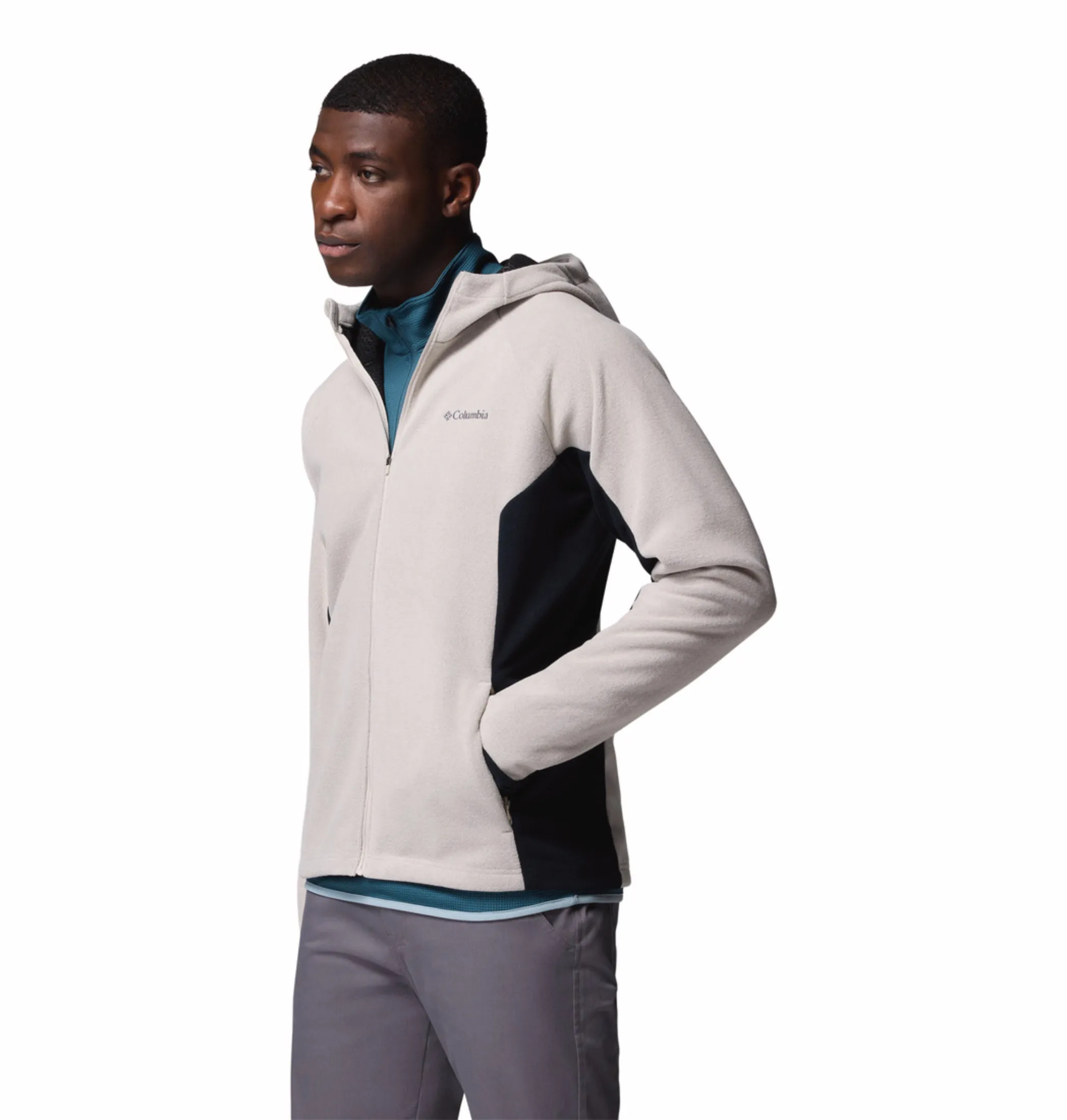 Urban Daywear Columbia Men Grey OmniHeat Arctic Peak Fleece Jacket