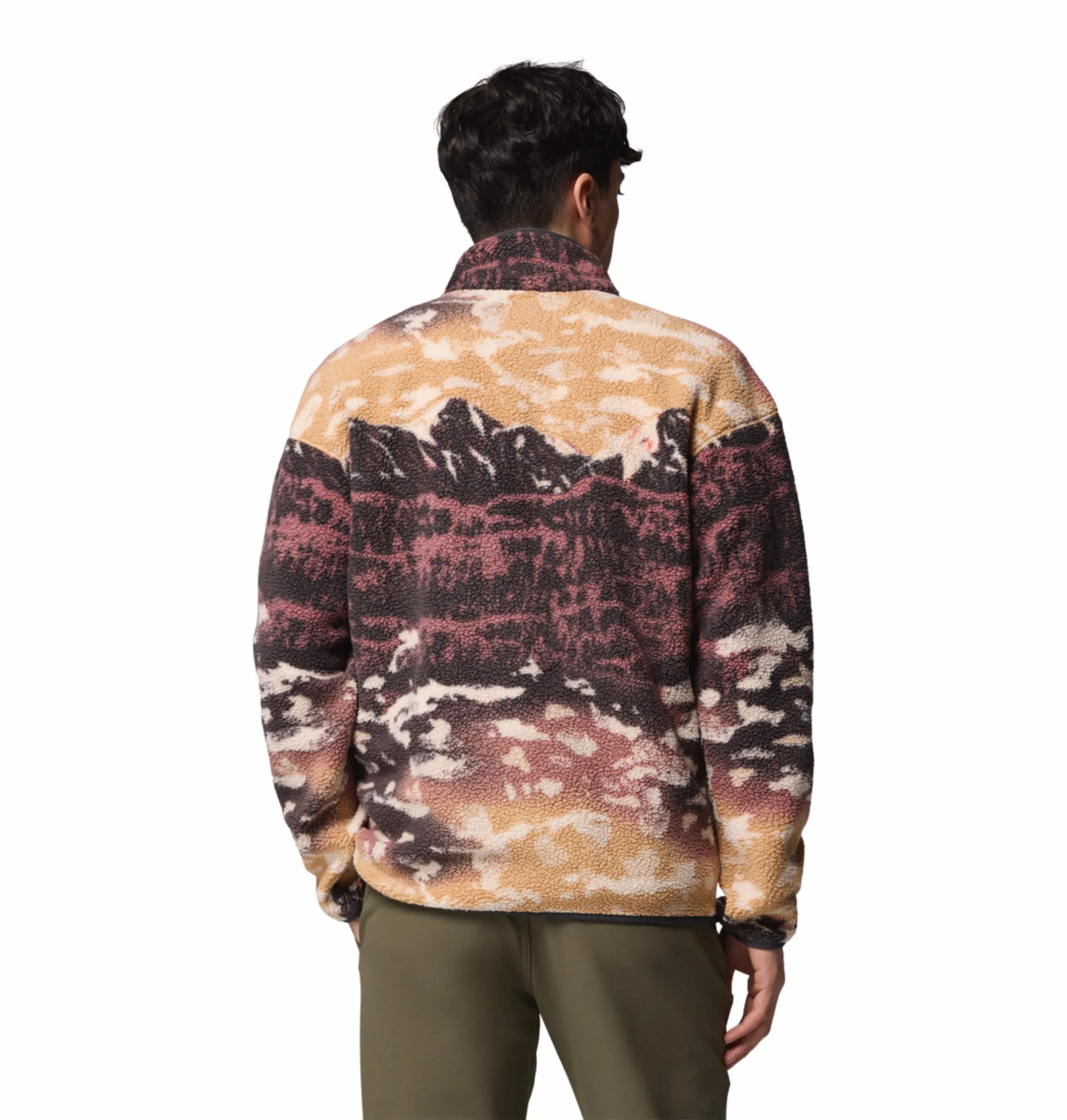 Columbia Men Maroon Helvetia II Pullover Minimal Design