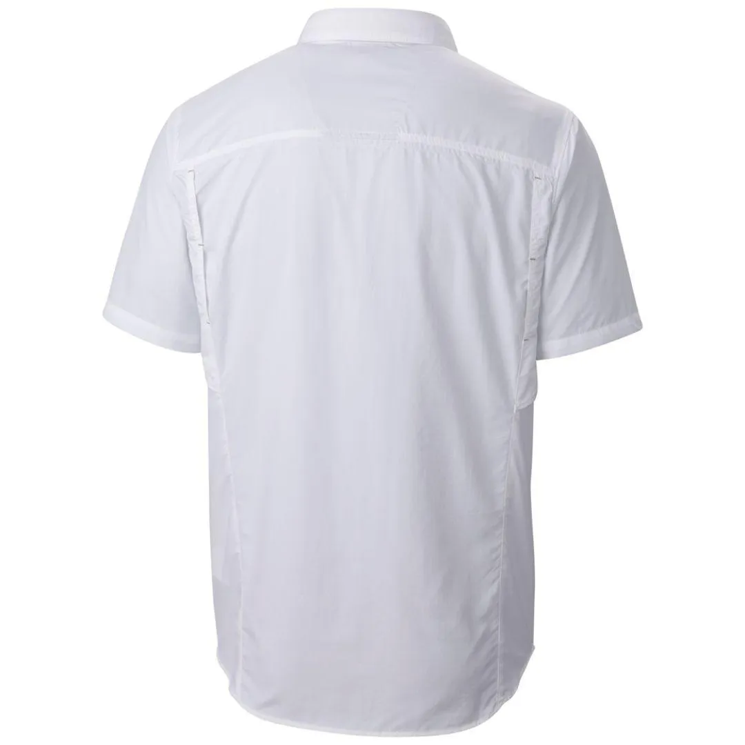 Functional Design Columbia Men White Silver Ridge Short Sleeve Shirt (Sun Protection)