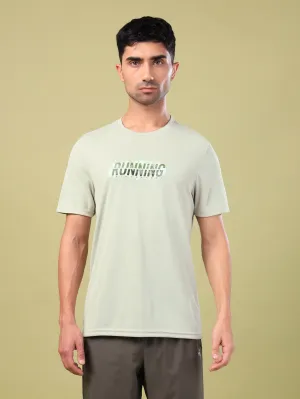 TearResistantMaterial Collapsible Hood Men Printed Slim Fit Round Neck T-shirt with TECHNO COOL 