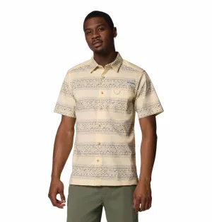 Columbia Men Yellow Wild Cast Camp Shirt World Edge Urban Chic