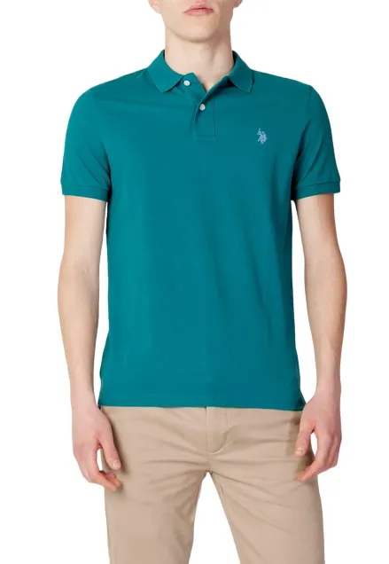 U.S. Polo Assn. Polo manica corta da uomo King 41029 65079 234 oil Refined Layer