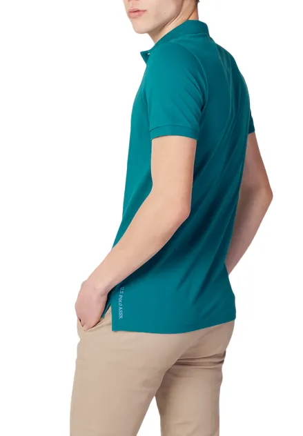 Layered Style Fashionable Wear U.S. Polo Assn. Polo manica corta da uomo King 41029 65079 234 oil