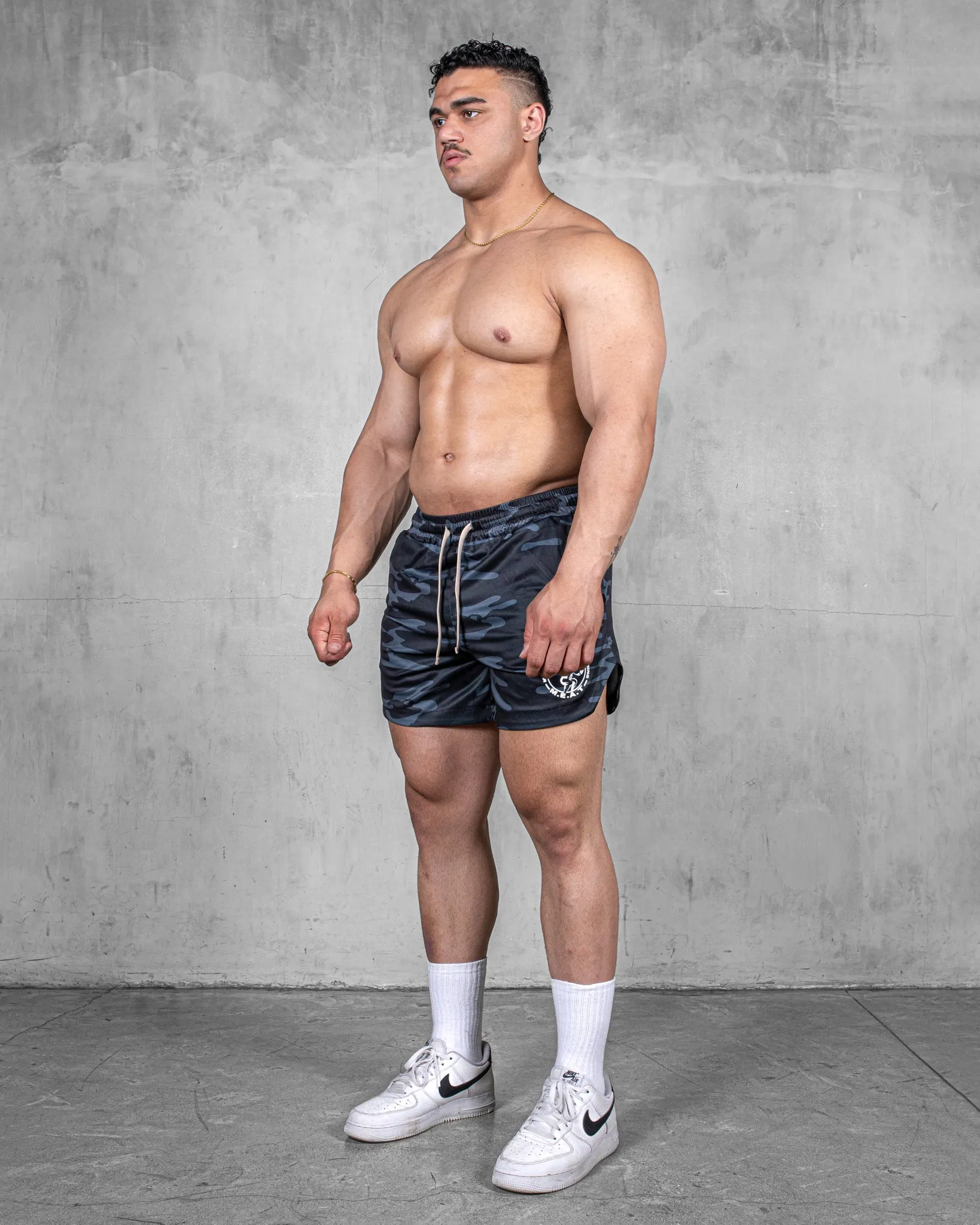 Snug Fit Walk Easy LIFTING SHORTS ?C PRINT / CAMO BLACK
