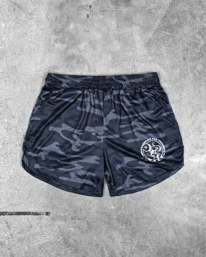 Simple Waist LIFTING SHORTS ?C PRINT / CAMO BLACK