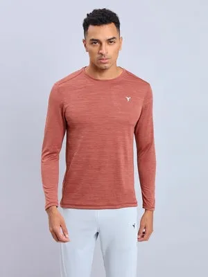 Men Melange Slim Fit Crew Neck T-shirt with DOUBLE COOL Casual Style Wear Street Comfort