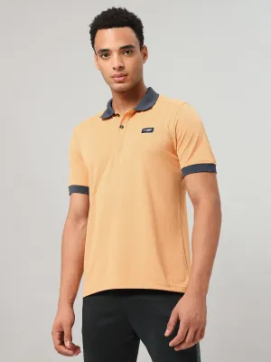 Men Solid Slim Fit Polo Sports T-shirt with MATPIQ Moisture Wicking Fabric