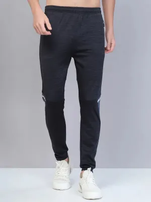 Men Melange Slim Fit Trackpants with TECHNO DRY Lightweight Material
