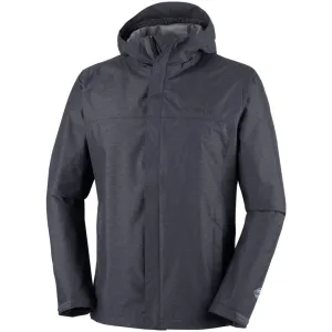 Columbia Men Black Diablo Creek Rain Shell Waterproof Hexagonal Quilted Pattern Foundation