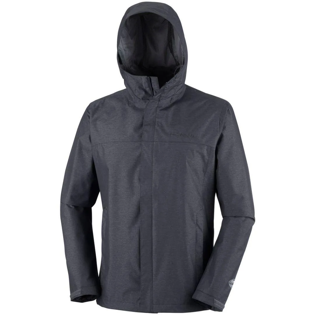 Columbia Men Black Diablo Creek Rain Shell Waterproof Sport Mode