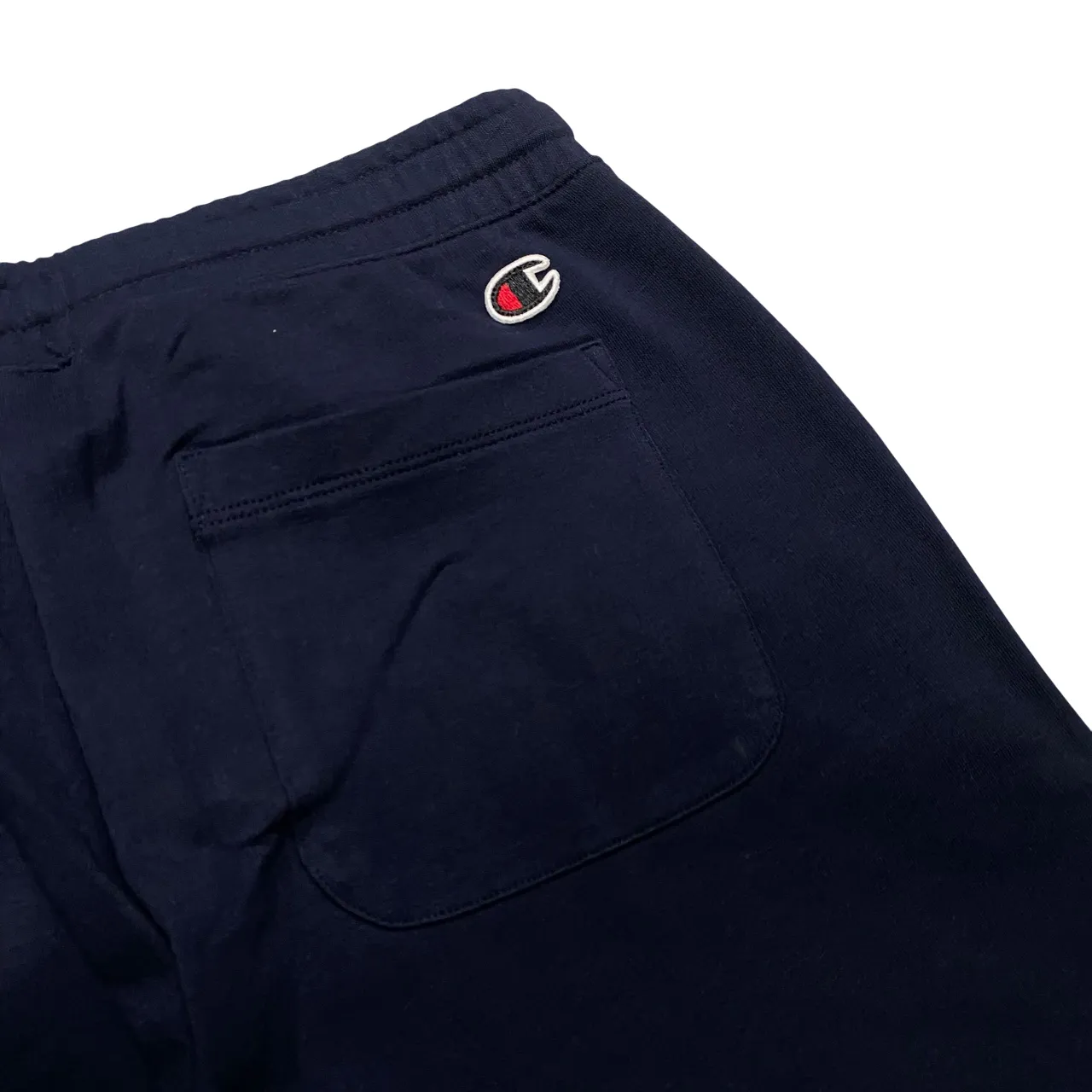 Champion pantalone sportivo da uomo  in cotone garzato con orlo dritto 117454 BS501 blu Breathable fabric