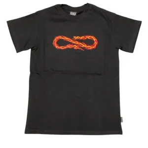 Propaganda T-shirt Flame 155 01 black Casual Style