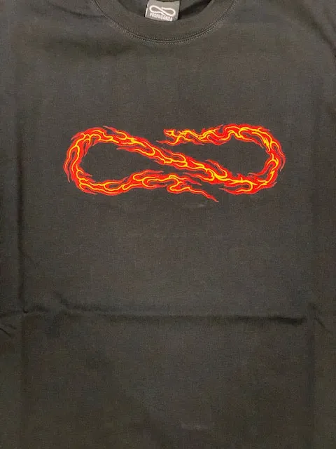 Layering Comfort FadeResistant Coating Propaganda T-shirt Flame 155 01 black