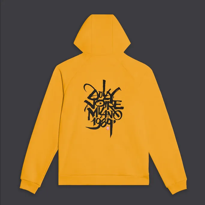 Layered Fit Dolly Noire Felpa con Cappuccio 1989 Barcellona 1x DLYNR Hoodie SW169-SA-02 orange