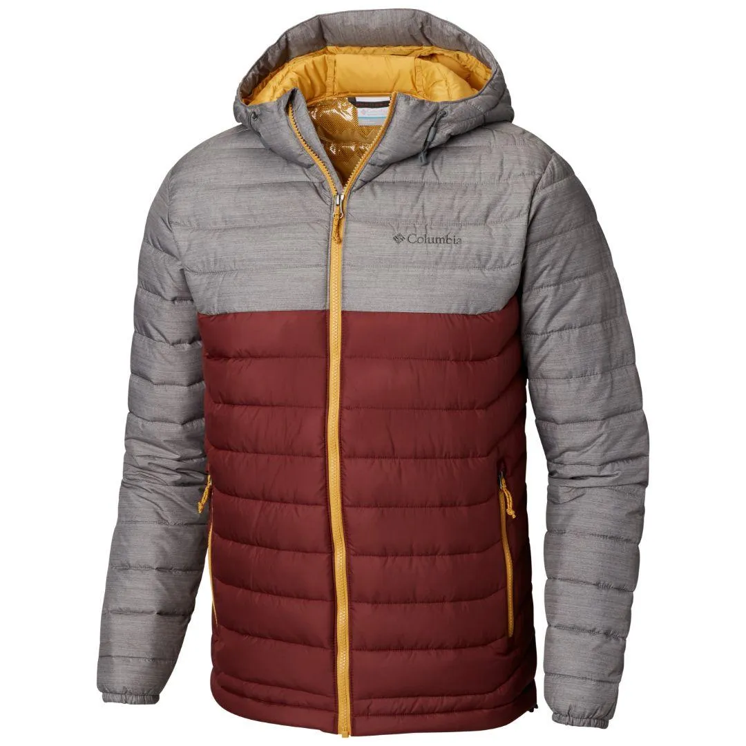 Gore-Tex Suede Columbia Men Red Powder Lite Hooded Jacket