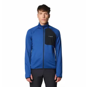 Stay Loose Active Travel Columbia Men Blue Triple Canyon Grid Fleece FZ II