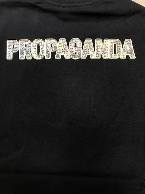 Versatile Top Propaganda T-shirt Diamonds 073 01 black