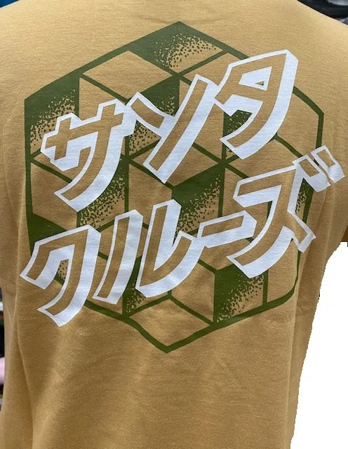 Santa Cruz T-shirt uomo manica corta Japanese Dot sand WrinkleResistant Durable Ribbed Hem