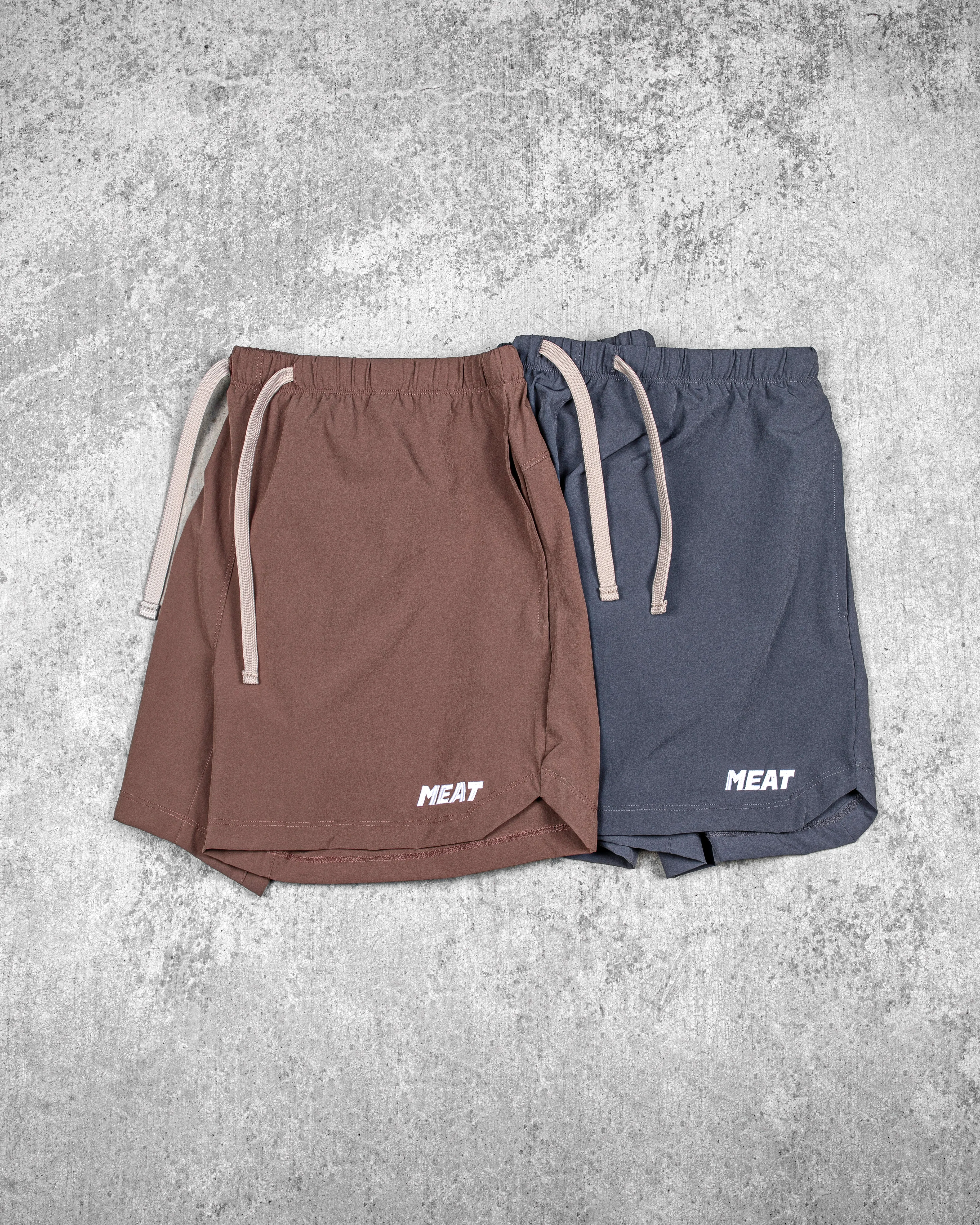 BENCHING SHORTS ?C CLASSIC / STEEL GREY Flatlock stitching