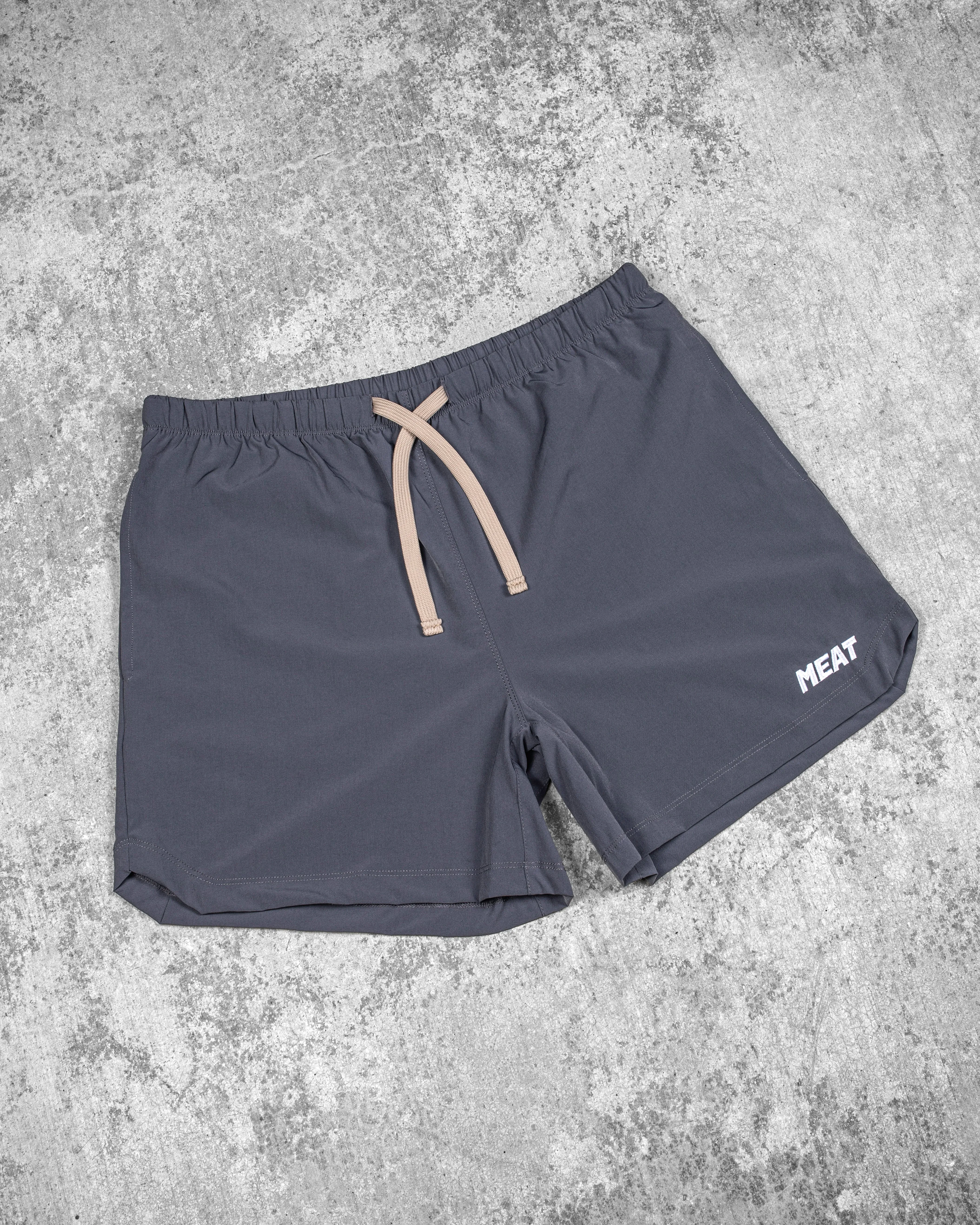 BENCHING SHORTS ?C CLASSIC / STEEL GREY MultiPocket Design Luxury Brand