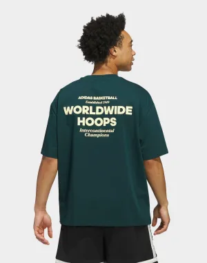 Worldwide Hoops GFX T-Shirt (Unisex) Cross Grain Knit Lightweight Style